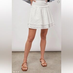 Rails Addison Tiered Mini Skirt White Daisy